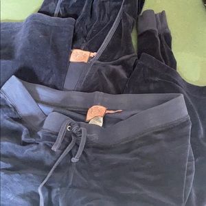 Blue velvet juicy couture track suit